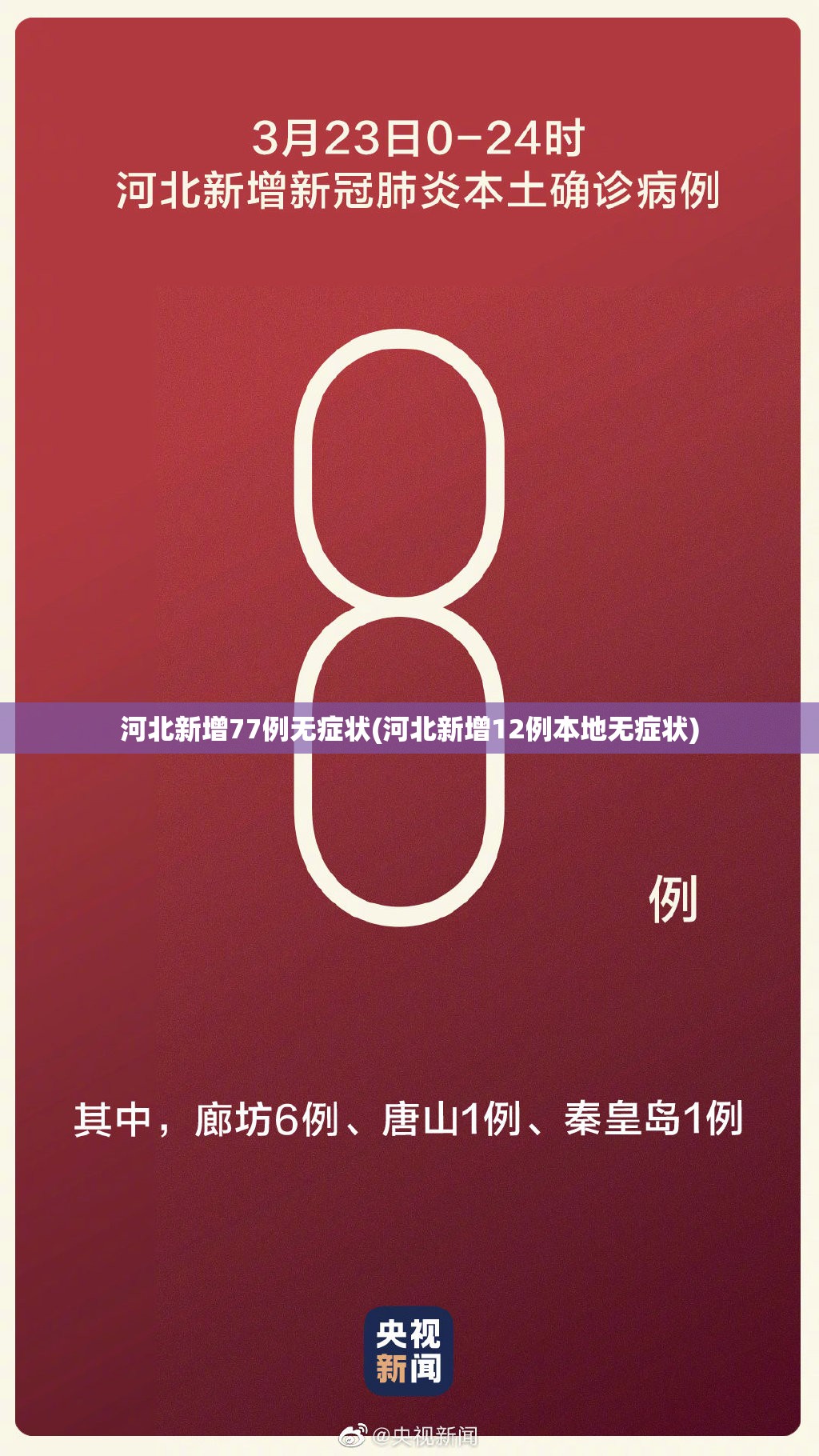 河北新增77例无症状(河北新增12例本地无症状)