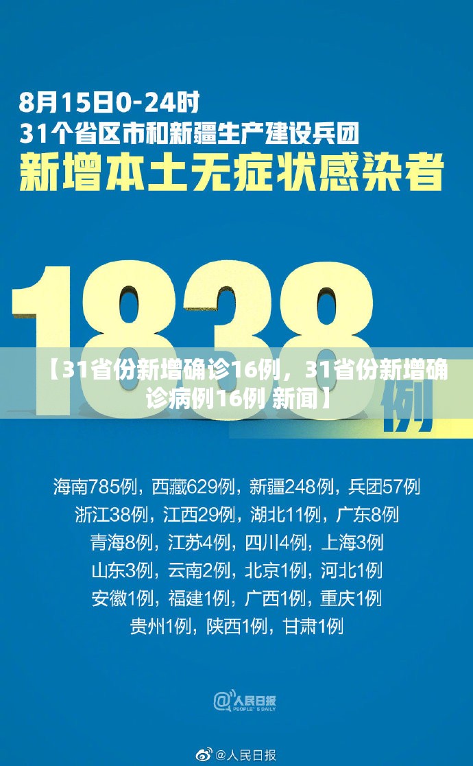 【31省份新增确诊16例，31省份新增确诊病例16例 新闻】