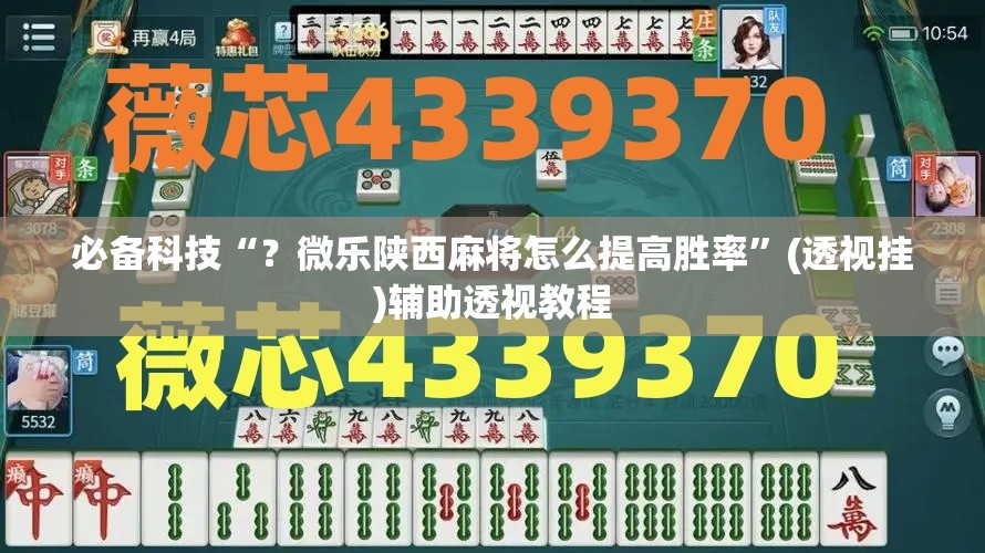 必备科技“？微乐陕西麻将怎么提高胜率”(透视挂)辅助透视教程