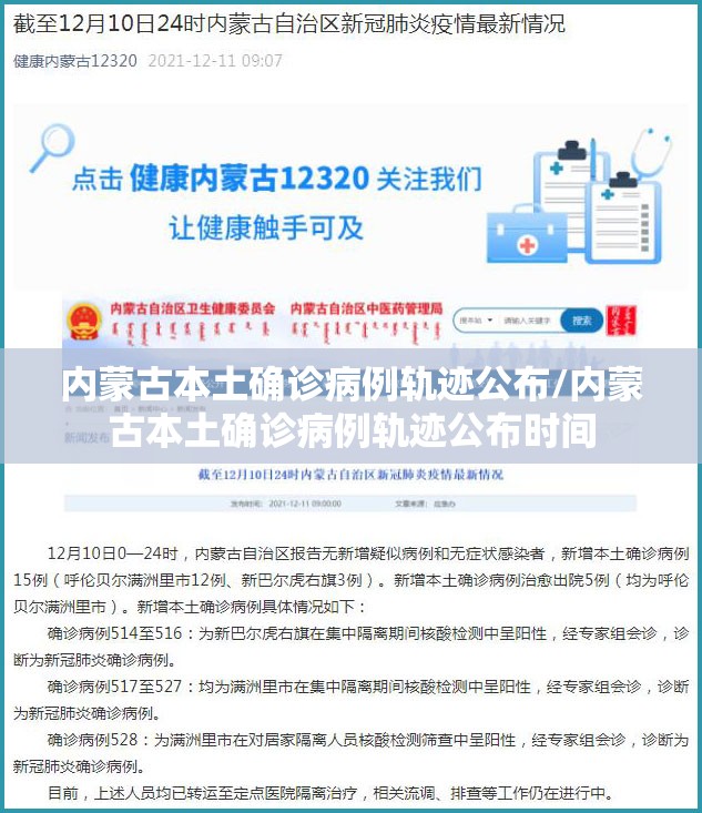内蒙古本土确诊病例轨迹公布/内蒙古本土确诊病例轨迹公布时间