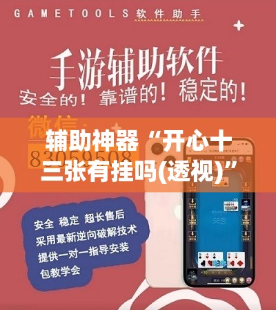 辅助神器“开心十三张有挂吗(透视)”详细辅助透视