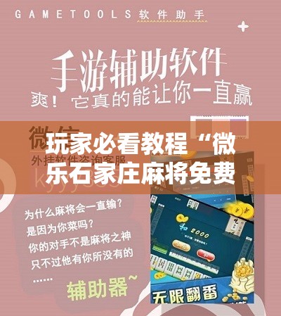 玩家必看教程“微乐石家庄麻将免费挂”详细开挂玩法