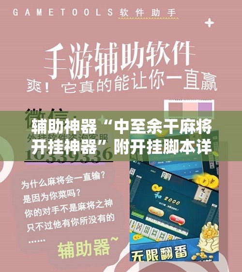 辅助神器“中至余干麻将开挂神器”附开挂脚本详细教程