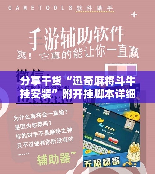 分享干货“迅奇麻将斗牛挂安装”附开挂脚本详细教程