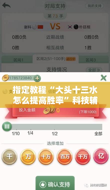 指定教程“大头十三水怎么提高胜率”科技辅助神器手机版教程