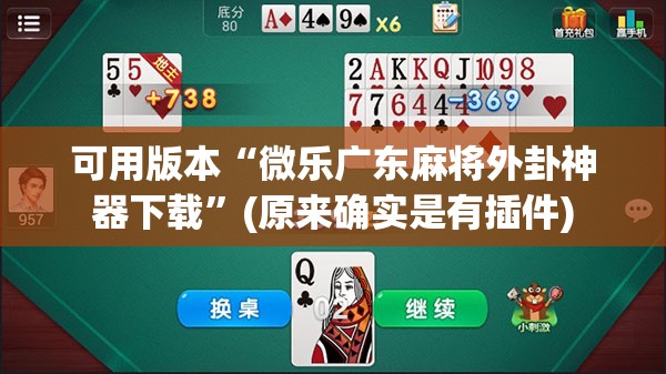 可用版本“微乐广东麻将外卦神器下载”(原来确实是有插件) 可用版本“微乐广东麻将外卦神器下载”(原来确实是有插件)