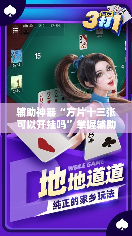 辅助神器“方片十三张可以开挂吗”掌握辅助功能必胜规则