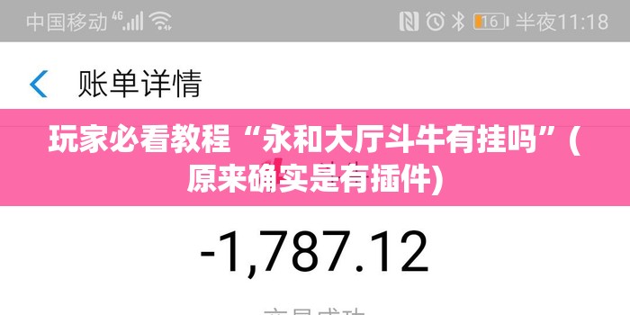 玩家必看教程“永和大厅斗牛有挂吗”(原来确实是有插件)