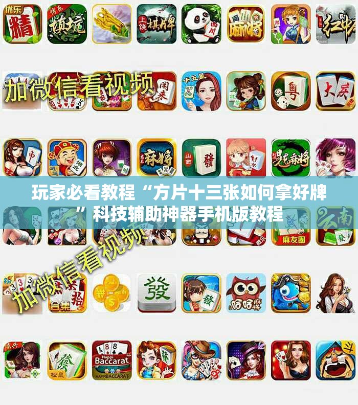 玩家必看教程“方片十三张如何拿好牌”科技辅助神器手机版教程