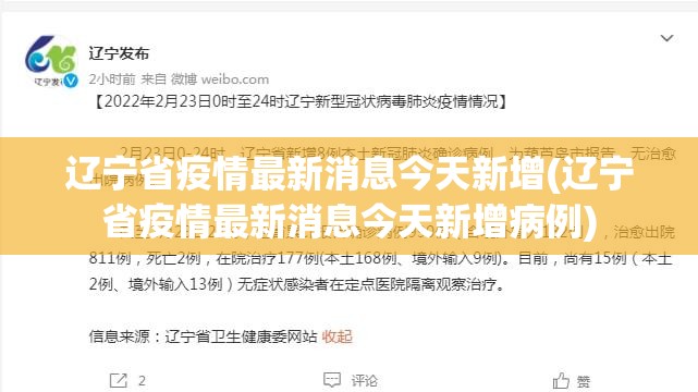 辽宁省疫情最新消息今天新增(辽宁省疫情最新消息今天新增病例)