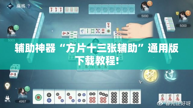 辅助神器“方片十三张辅助”通用版下载教程!