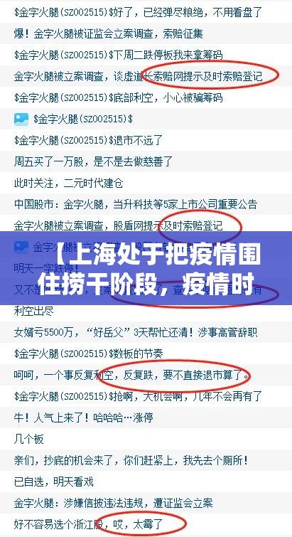 【上海处于把疫情围住捞干阶段,疫情时的上海】 【上海处于把疫情围住捞干阶段,疫情时的上海】