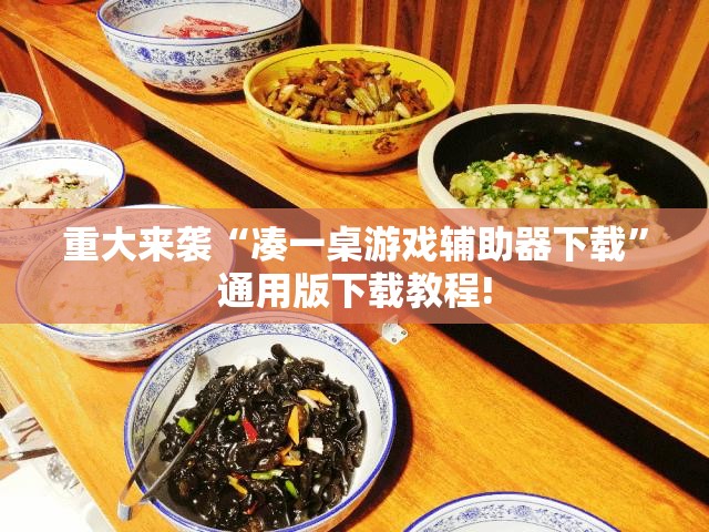 重大来袭“凑一桌游戏辅助器下载”通用版下载教程!
