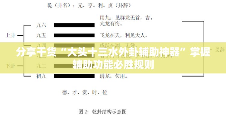 分享干货“大头十三水外卦辅助神器”掌握辅助功能必胜规则