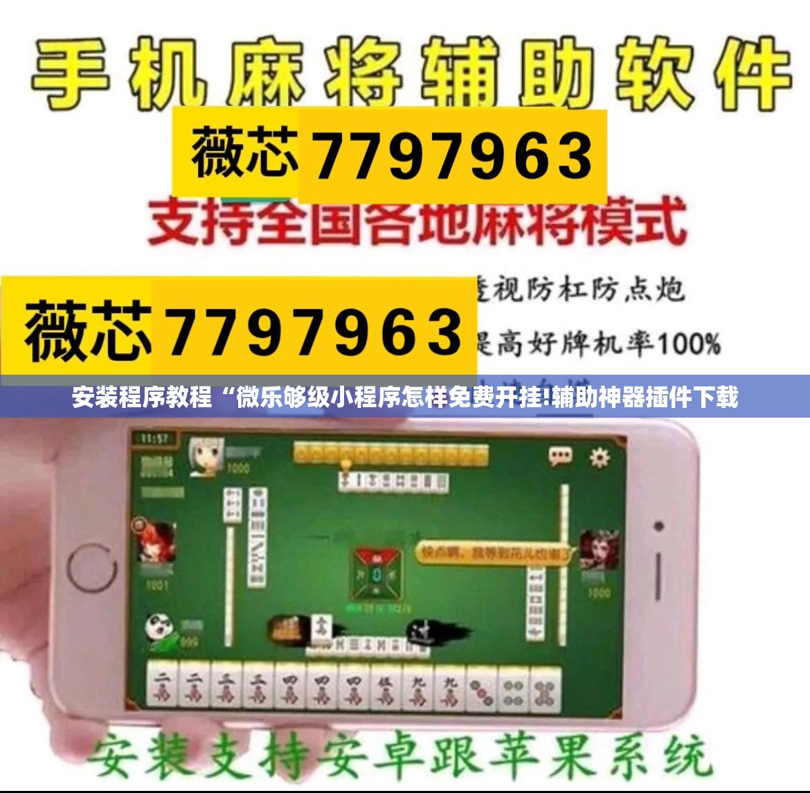安装程序教程“微乐够级小程序怎样免费开挂!辅助神器插件下载