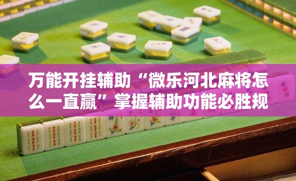 万能开挂辅助“微乐河北麻将怎么一直赢”掌握辅助功能必胜规则 万能开挂辅助“微乐河北麻将怎么一直赢”掌握辅助功能必胜规则
