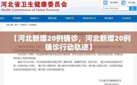 【河北新增20例确诊，河北新增20例确诊行动轨迹】