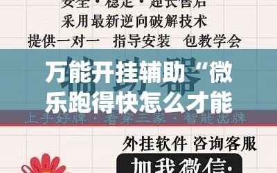 万能开挂辅助“微乐跑得快怎么才能赢(透视)”详细辅助透视