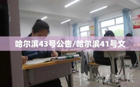 哈尔滨43号公告/哈尔滨41号文