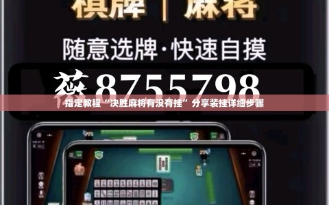 指定教程“决胜麻将有没有挂”分享装挂详细步骤