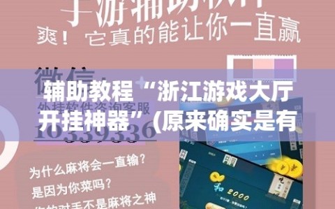 辅助教程“浙江游戏大厅开挂神器”(原来确实是有插件)