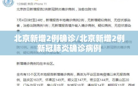 北京新增2例确诊/北京新增2例新冠肺炎确诊病例