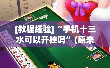[教程经验]“手机十三水可以开挂吗”(原来确实是有插件)