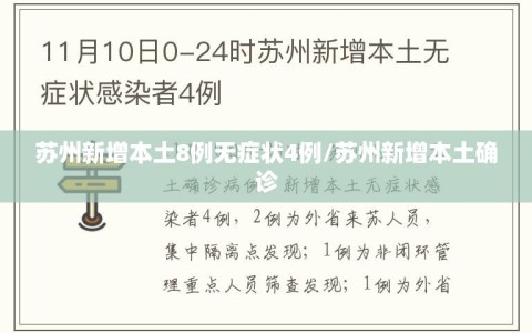 苏州新增本土8例无症状4例/苏州新增本土确诊