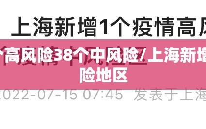 上海增1个高风险38个中风险/上海新增一处中风险地区