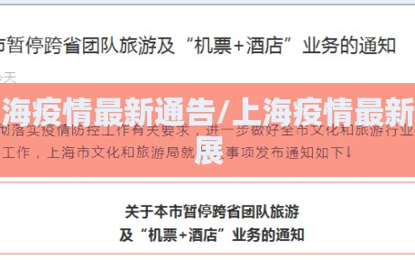 上海疫情最新通告/上海疫情最新进展