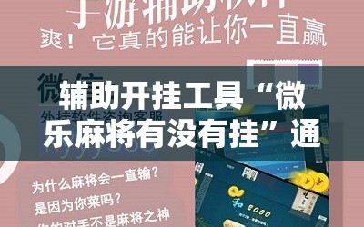 辅助开挂工具“微乐麻将有没有挂”通用版下载教程!