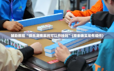 辅助教程“微乐湖南麻将可以开挂吗”(原来确实是有插件)