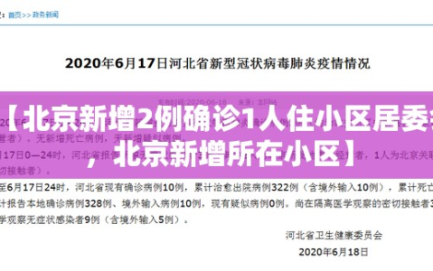 【北京新增2例确诊1人住小区居委会，北京新增所在小区】