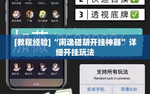 [教程经验]“闲逸碰胡开挂神器”详细开挂玩法