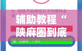 辅助教程“陕麻圈到底有没有挂!辅助神器插件下载