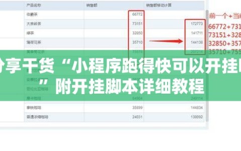 分享干货“小程序跑得快可以开挂吗”附开挂脚本详细教程