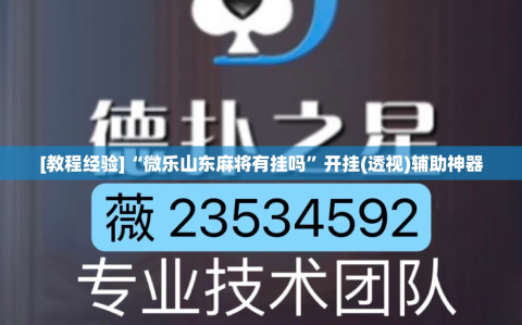 [教程经验]“微乐山东麻将有挂吗”开挂(透视)辅助神器