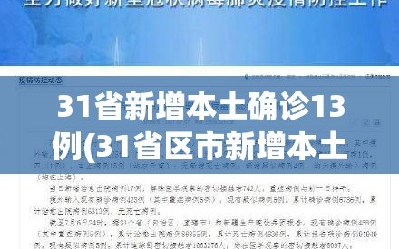 31省新增本土确诊13例(31省区市新增本土确诊 13例)