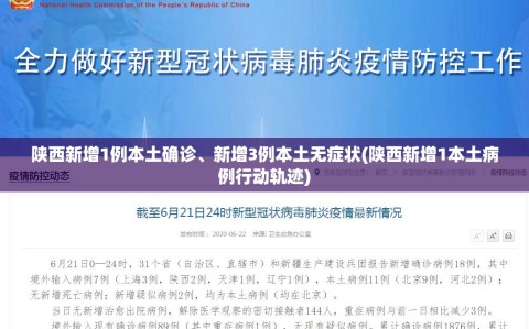 陕西新增1例本土确诊、新增3例本土无症状(陕西新增1本土病例行动轨迹)