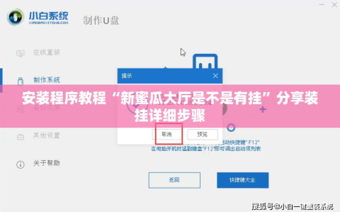 安装程序教程“新蜜瓜大厅是不是有挂”分享装挂详细步骤