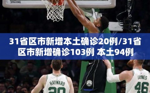 31省区市新增本土确诊20例/31省区市新增确诊103例 本土94例