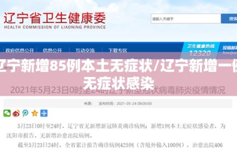 辽宁新增85例本土无症状/辽宁新增一例无症状感染