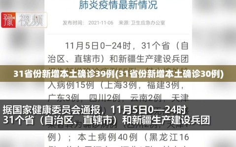 31省份新增本土确诊39例(31省份新增本土确诊30例)
