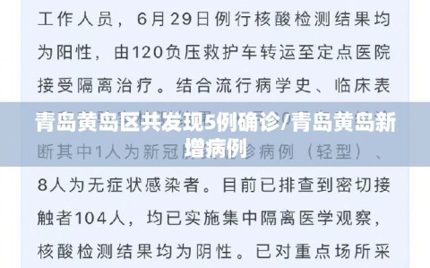 青岛黄岛区共发现5例确诊/青岛黄岛新增病例