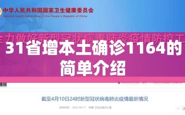 31省增本土确诊1164的简单介绍