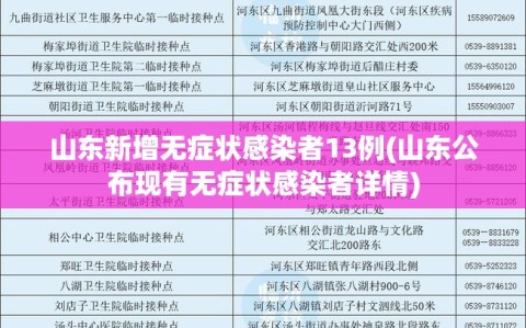 山东新增无症状感染者13例(山东公布现有无症状感染者详情)