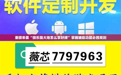 重磅来袭“微乐锄大地怎么拿好牌”掌握辅助功能必胜规则