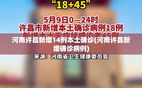 河南许昌新增14例本土确诊(河南许昌新增确诊病例)