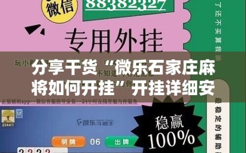 分享干货“微乐石家庄麻将如何开挂”开挂详细安装教程