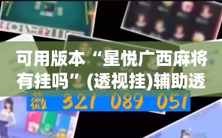 可用版本“星悦广西麻将有挂吗”(透视挂)辅助透视教程